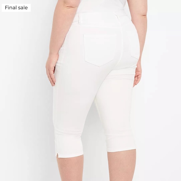Lane Bryant Signature Fit Pedal Pant/Crop - White - Picture 3 of 6
